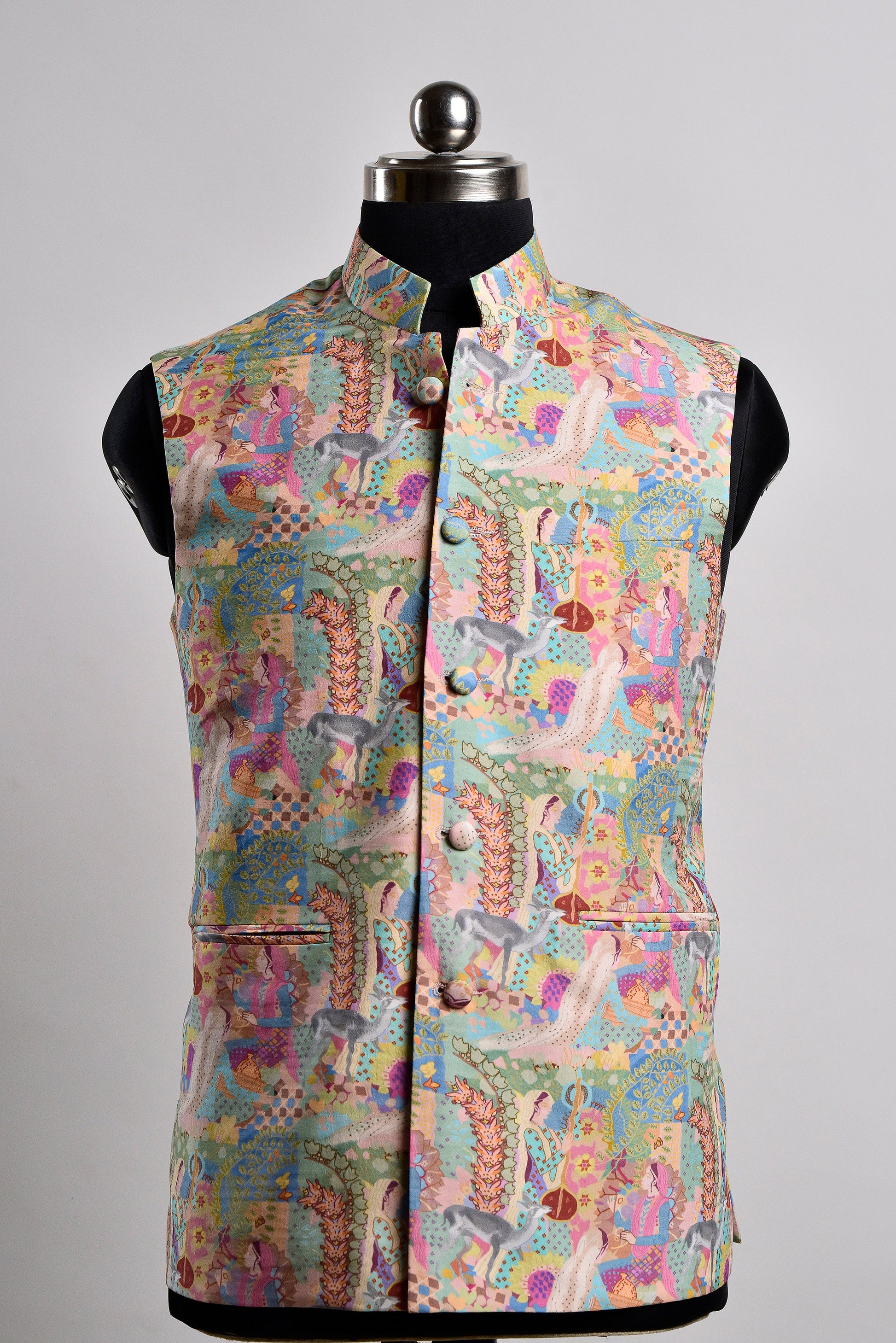 Colorful Stylera luxury bandi vest for weddings with intricate patterns and stylish design