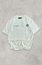 Metanoia Printed Cream Oversized T-Shirt Main Character