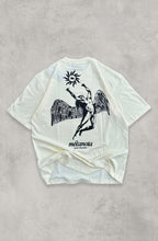 Metanoia Printed Cream Oversized T-Shirt Main Character