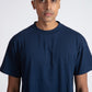 Stylera men's blue regular fit t-shirt worn by male model with short hair