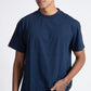 Stylera men's blue regular fit t-shirt worn by male model with hand in pocket