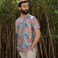 Men's floral Hawaiian shirt by Stylera with vibrant colors and stylish design