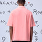 Back view of man wearing pink mens overlapping pocket shirt by Stylera