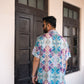 Men's oversized patterned shirt by Stylera with vibrant colors and unique design