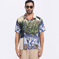 Stylera men's patterned short sleeve shirt featuring vibrant plant and floral designs for a stylish summer look