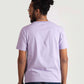 Stylera men's regular fit lavender tee shown from the back on a model with casual jeans
