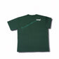 Stylstpls men's trendy streetwear t-shirt in green with unique back text design