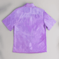 Stylera lavender short sleeve shirt back view men's trendy summer shirts lightweight cotton blend casual fit