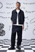 Stylera model wearing black casual jacket men&