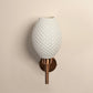 Sozori modern decorative wall lighting with a textured white shade and copper accents for elegant home decor