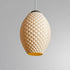 Modern pastel hanging lamp with an elegant geometric design, perfect for contemporary interiors