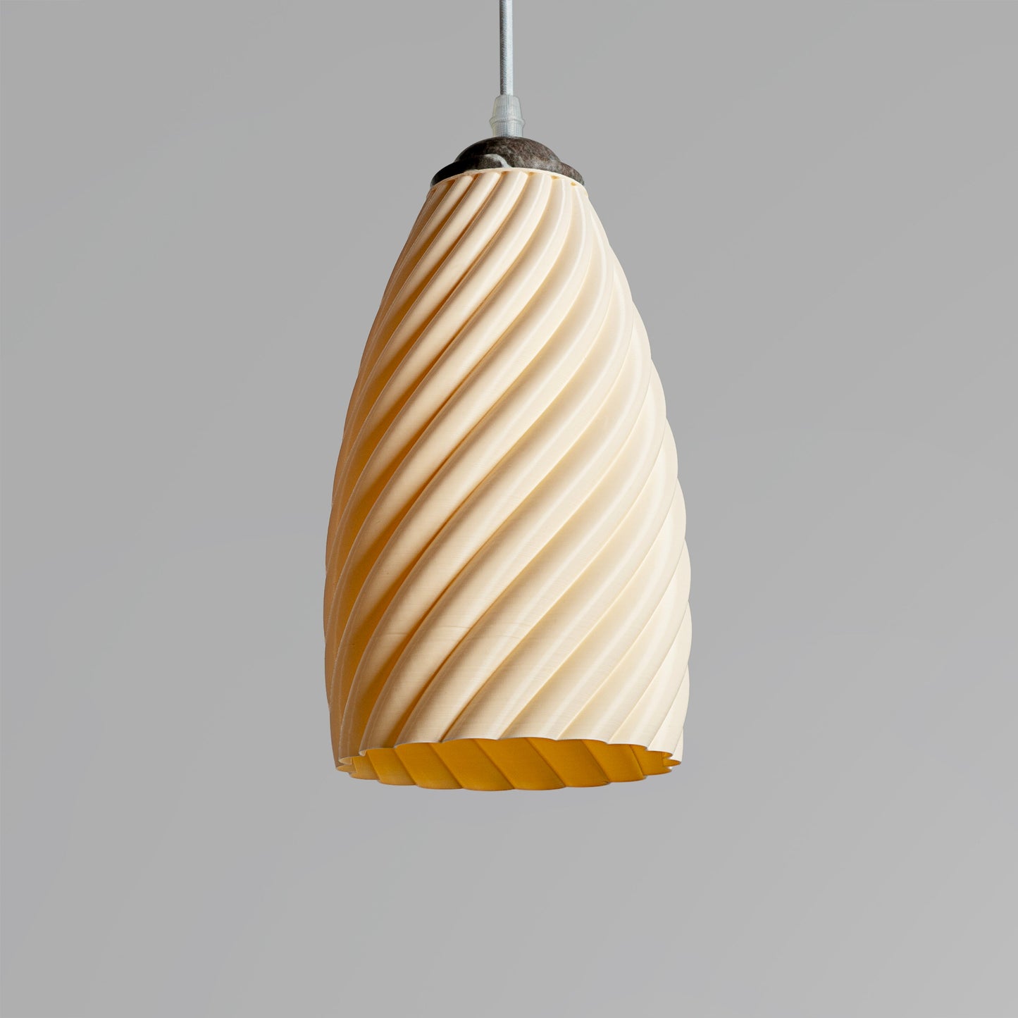 Sozori modern pastel room decor lighting with a stylish spiral design in soft pastel color