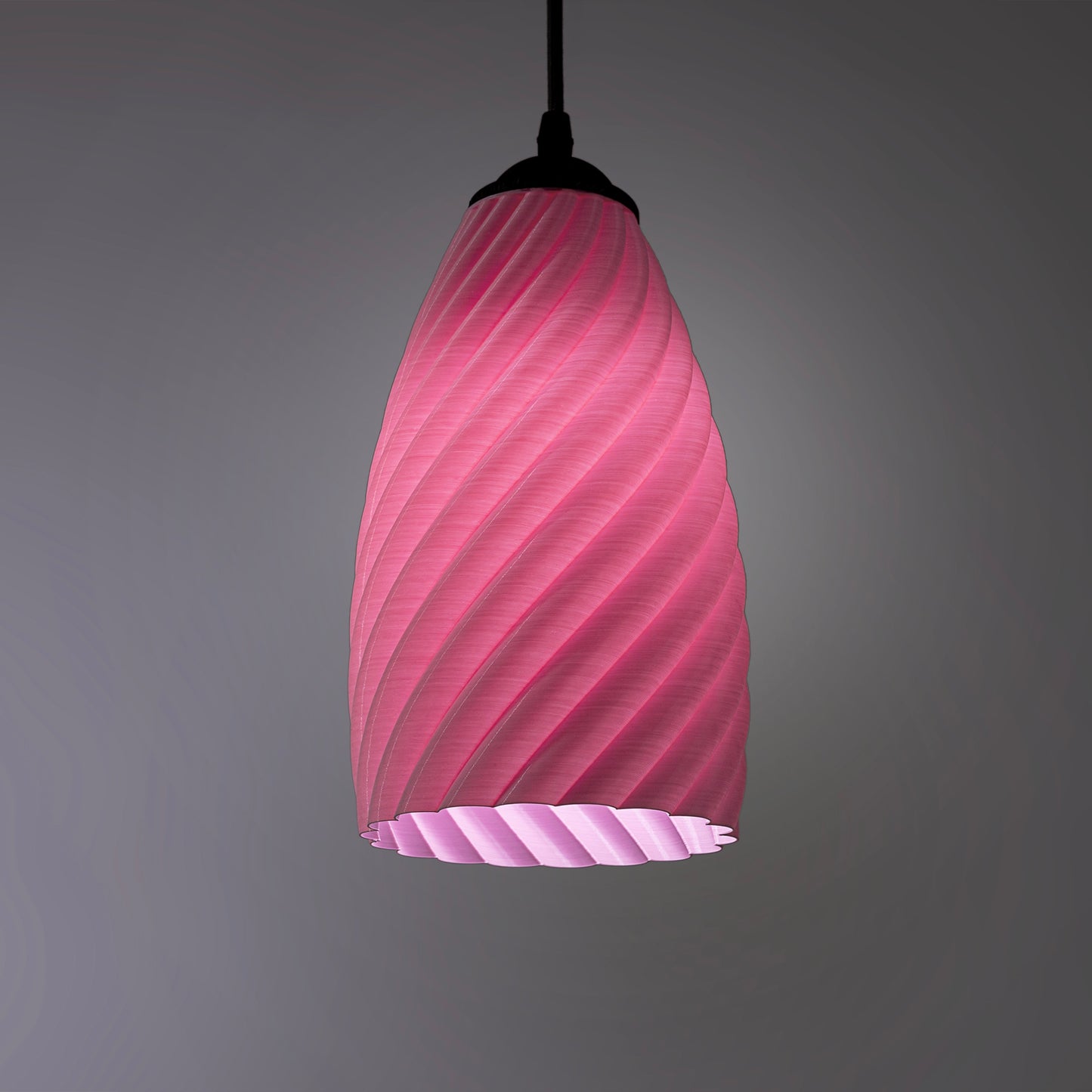 Sozori Modern Pastel Room Decor Lighting in a Pink Twist Design for Stylish Interiors