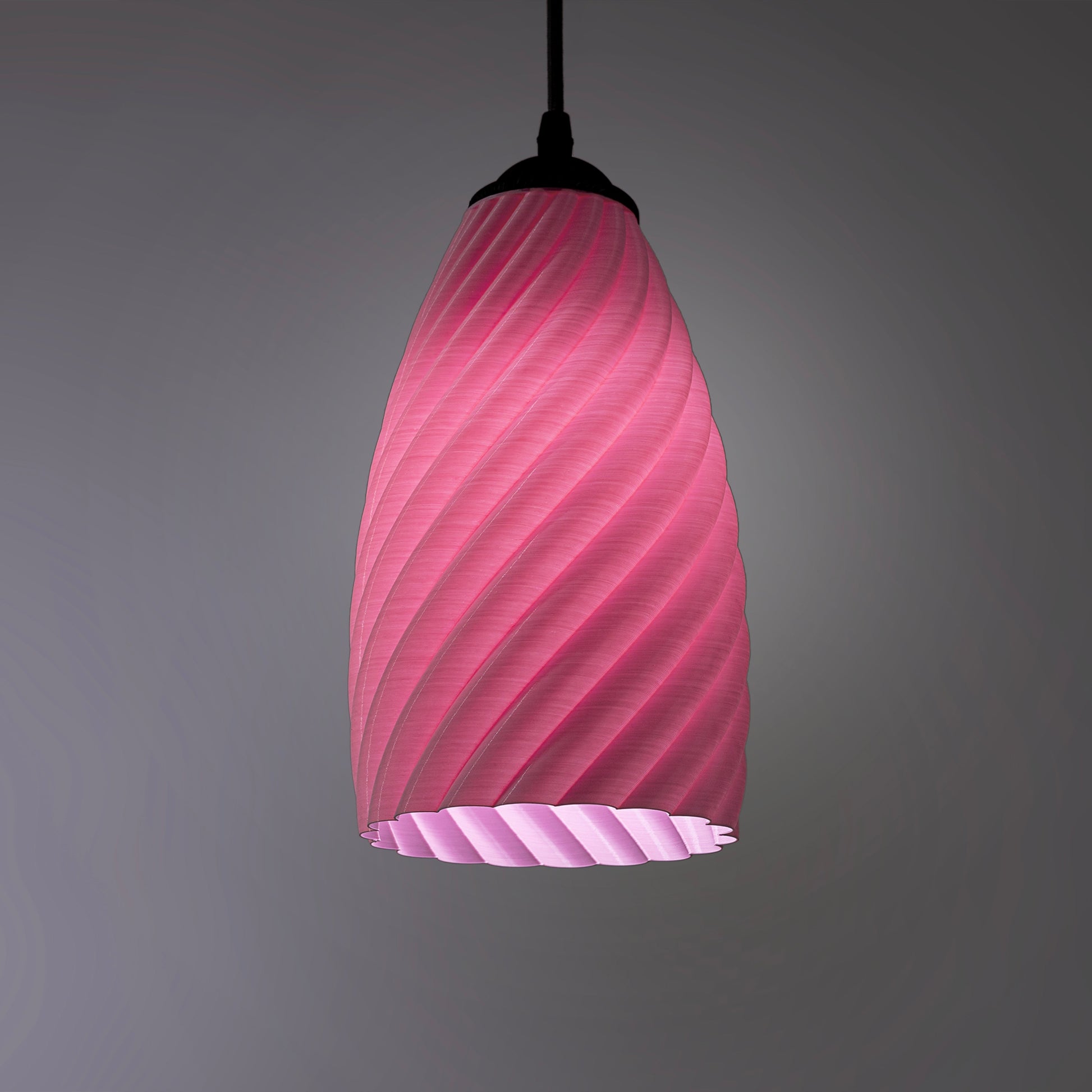 Sozori Modern Pastel Room Decor Lighting in a Pink Twist Design for Stylish Interiors
