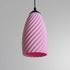 Sozori Modern Pastel Room Decor Lighting with a Pink Swirl Pendant Design