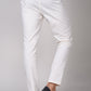 Back view of off white pyjama pants by Stylera with a comfortable fit