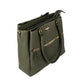 Aspire olive green tote bag with durable material and spacious compartments for everyday use