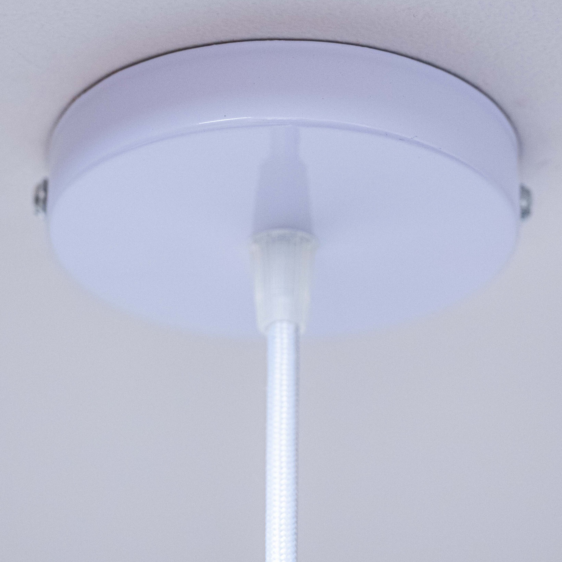 Sozori contemporary decorative lamp for living room featuring a sleek white ceiling mount design