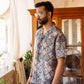 Stylera oversized printed shirt for men featuring a unique patterned design and relaxed fit
