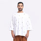 Stylera oversized white tee men featuring unique design elements for casual style