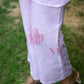 Pastel pink cotton co-ord set featuring floral designs, perfect for casual summer outings