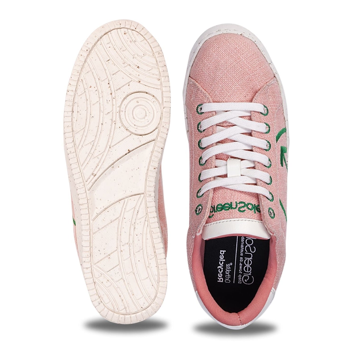 Stylish pink casual sneakers for women from Stylera with eco-friendly materials and comfortable design