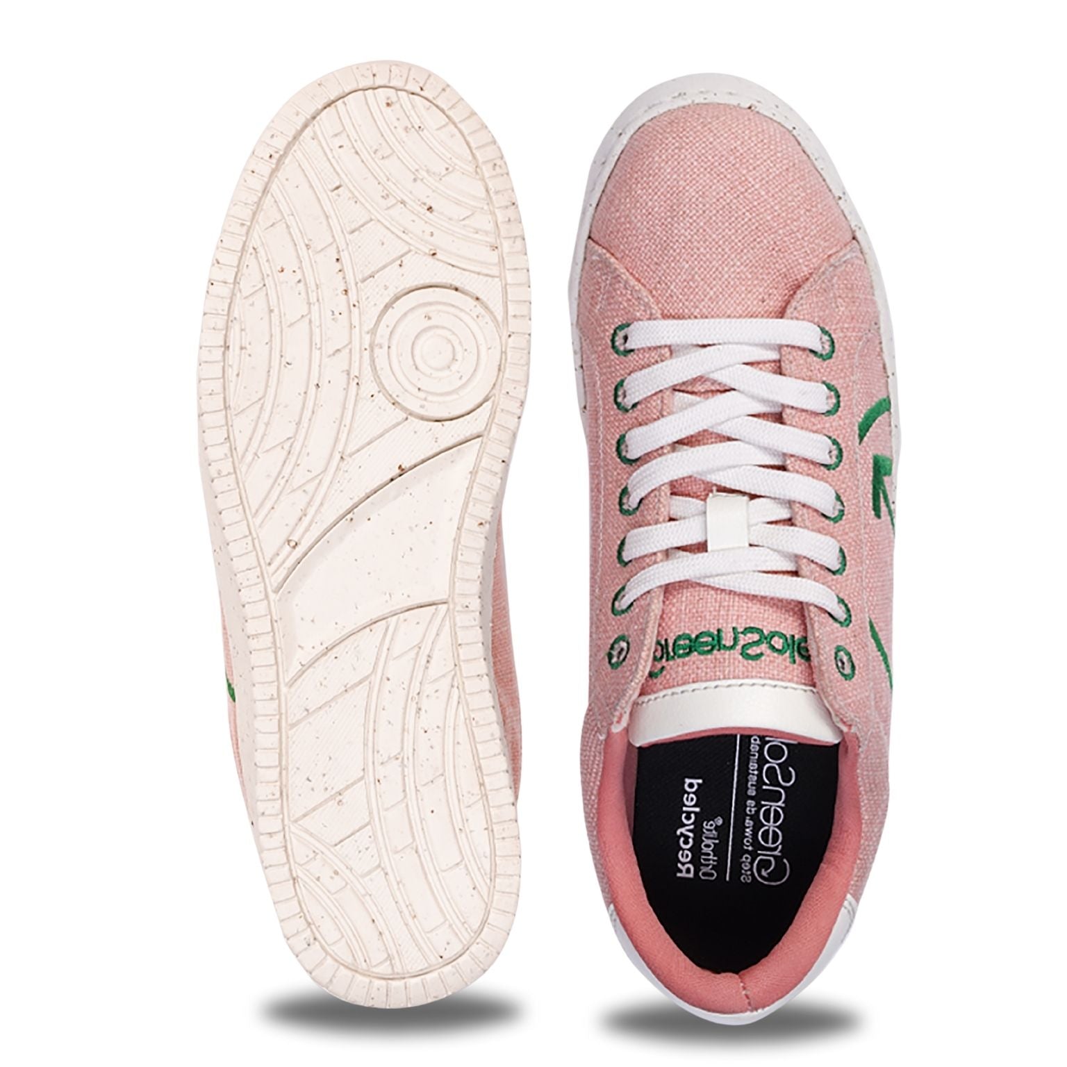 Stylish pink casual sneakers for women from Stylera with eco-friendly materials and comfortable design