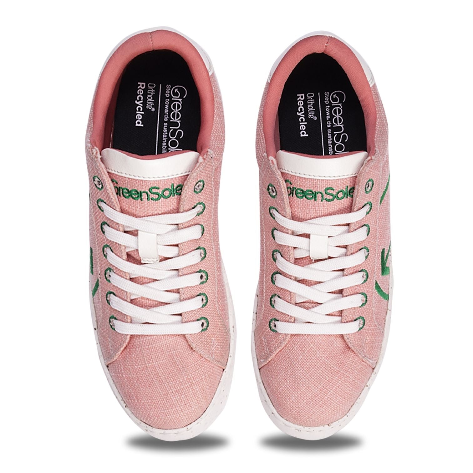 Stylera pink casual sneakers for women with eco-friendly design and comfortable fit