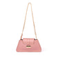 Stylera Mini Baguette Bag in pink, stylish shoulder bag for women with chain strap
