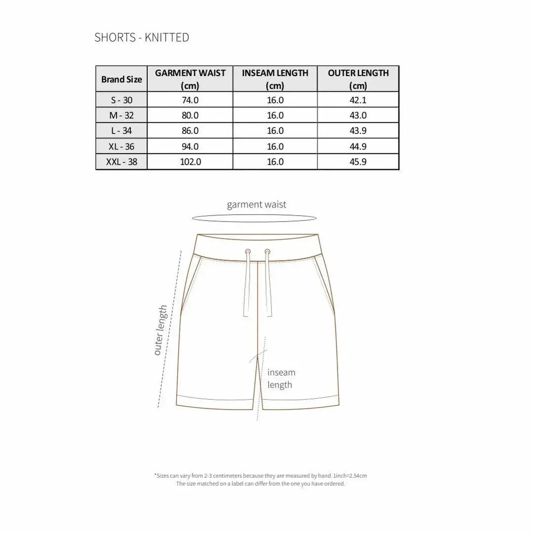 Illusion Jacquard Knit Shorts for Men SIC
