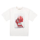 Stylera reconquer t-shirt for men featuring a bold graphic design in red and white