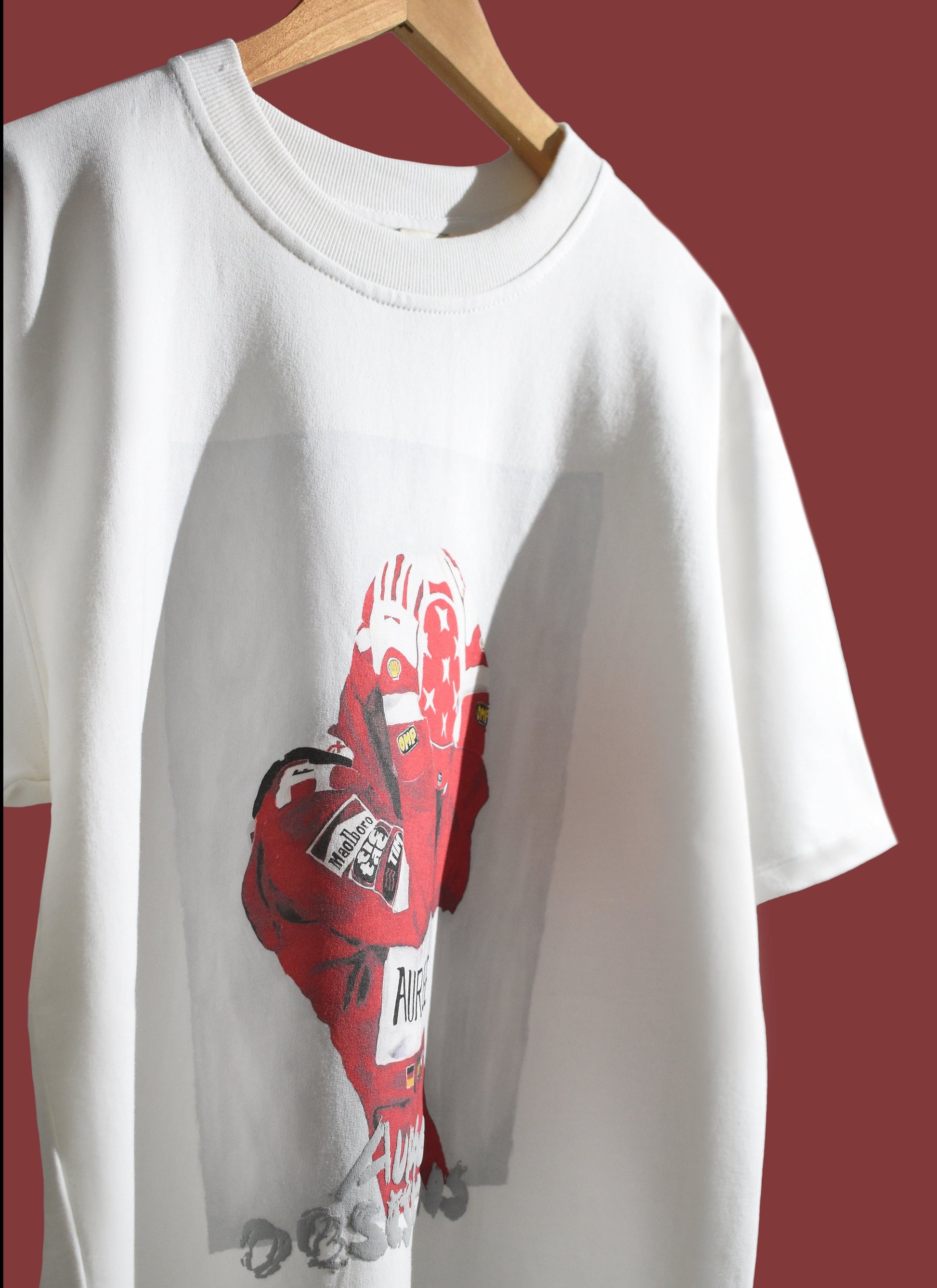 Stylera Reconquer T-Shirt for Men featuring a bold graphic print on a white background