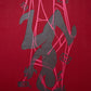 Stylstpls red bold print casual tee for men featuring an eye-catching graphic design