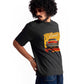 Stylera regular fit vintage car t-shirt worn by man with curly hair and sunglasses