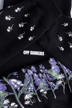 Last Bloom Regular Fit Printed Black Hoodie Off Sinners