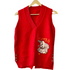 Red V neck women&
