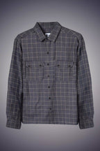 Navy Blue Checked Shacket
