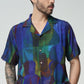Stylera short sleeve artistic button up shirt featuring a vibrant multicolored design for a stylish look