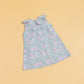 Stylera sleeveless floral print dress in pastel colors with a cute collar detail