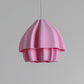 Sozori Soft Colored Decorative Lamp in Pink with Layered Design for Stylish Lighting