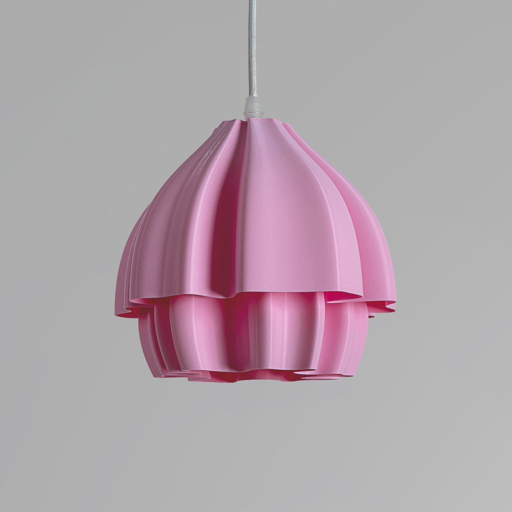 Sozori Soft Colored Decorative Lamp in Pink with Layered Design for Stylish Lighting