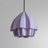 Sozori soft colored decorative lamp in lavender with a unique layered design for modern interiors