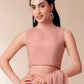 Elegant soft cotton saree with floral design paired with a stylish blouse and accessories