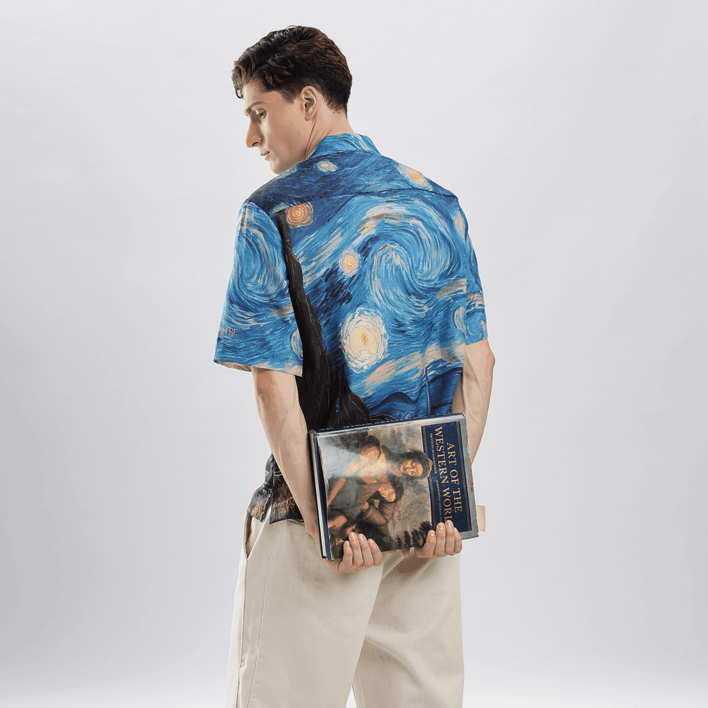 Starry Nights Resort Collar Shirt
