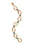 Stylera gold oval link bracelet with green stones elegant statement fashion jewelry bracelet