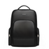 Stylera black laptop backpack with top handle and front and side zip pockets stylish backpack with multiple pockets