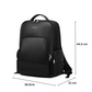 Stylera black backpack stylish backpack with multiple pockets including side zip compartments and top handle