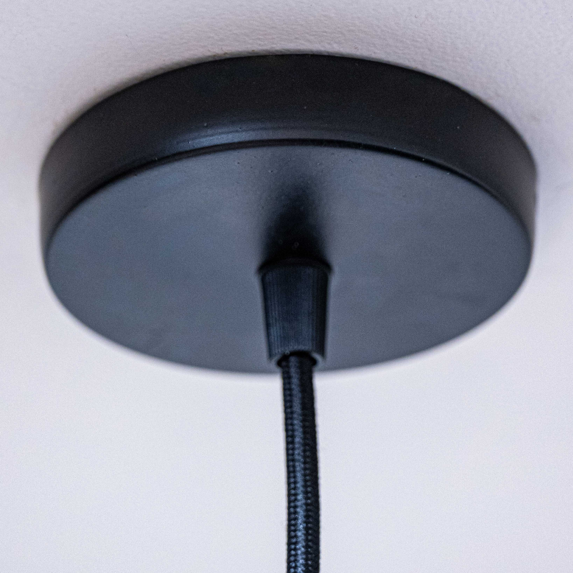 Sozori black ceiling mounting plate for stylish bedroom lighting ideas with durable cord attachment