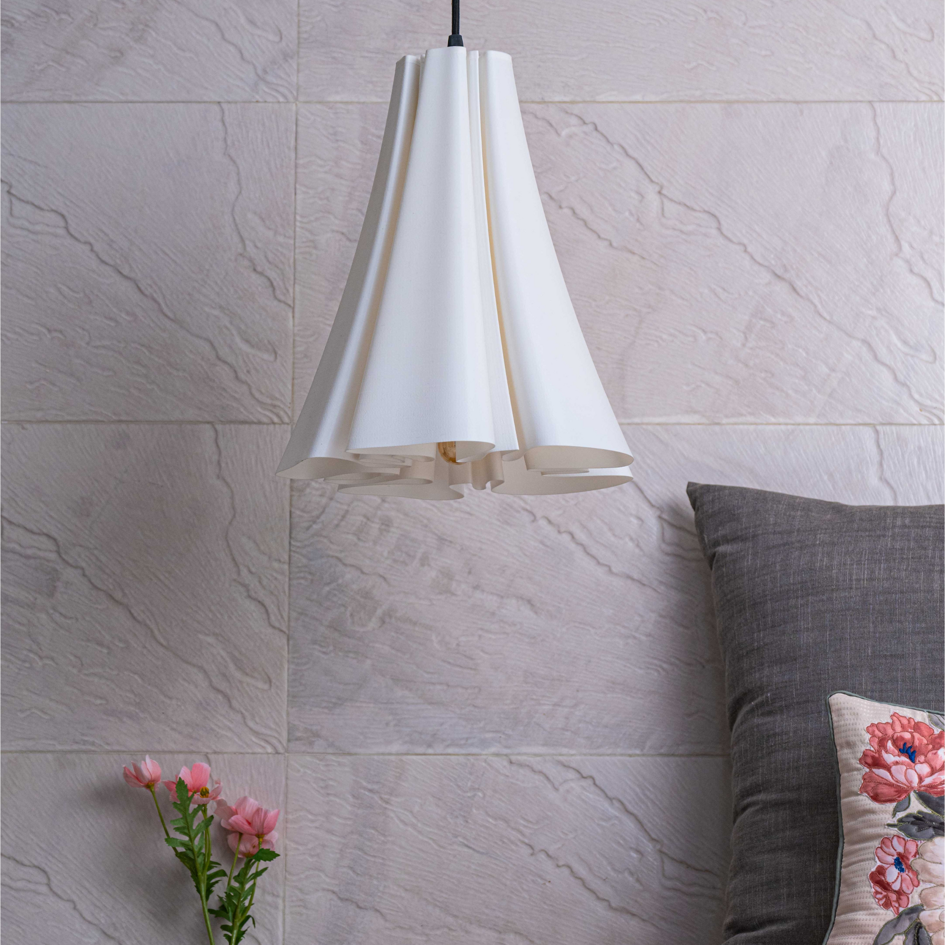 Sozori Modern Pendant Light in White for Stylish Bedroom Lighting Ideas