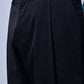 Stylish black pants for work by Stylera with front button and pockets